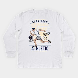 Born To Run Athletic Winner Kids Long Sleeve T-Shirt